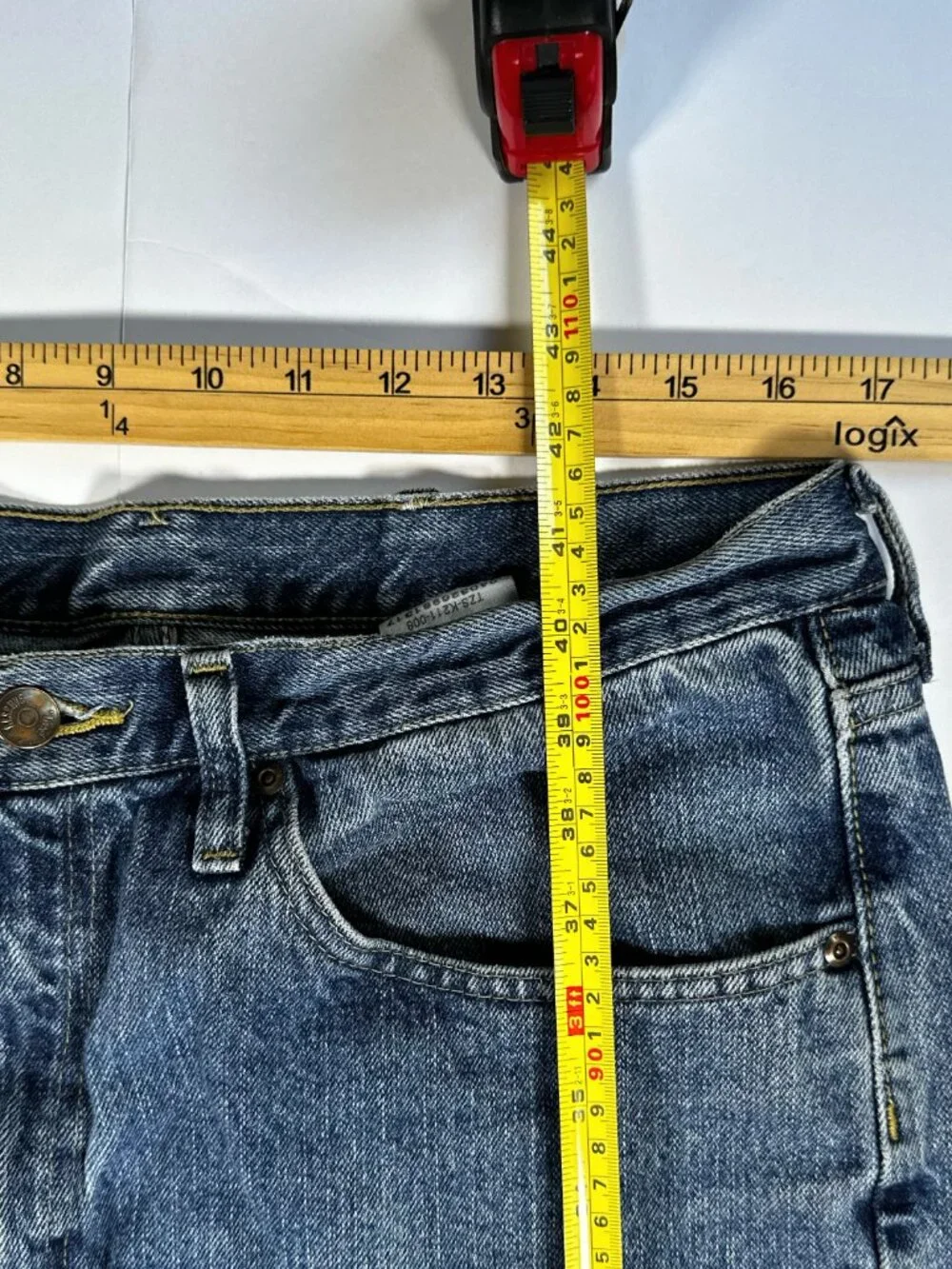Lee Men's Jeans Reserve Straight Leg Dark Wash‎ Premium Denim Blue Size 36x32